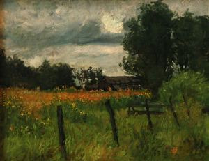 Image of Landscape with Daisy Field
