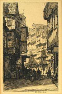Image of Untitled (Street Scene with Half-Timbered Houses)