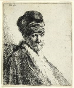 Image of Bust of a Man Wearing a High Cap, Three-Quarters Right: The Artist's Father (?)
