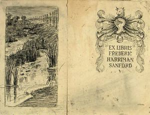 Image of Bookplate of Frederic Harriman Sanford