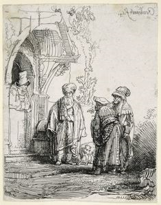 Image of Three Oriental Figures (Jacob And Laban)