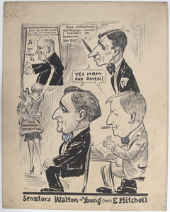 Image of Senators Walton, Young & Mitchell