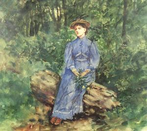 Image of Lady in Blue