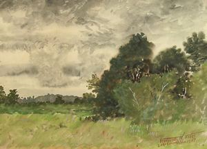 Image of Landscape with Gray Clouds