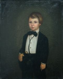 Image of Portrait of a Boy with Top Hat