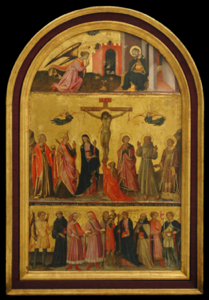 Image of The Annunciation, the Crucifiction, and a Group of Saints