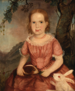 Image of Portrait of Girl with Pets