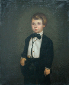 Image of Portrait of a Boy with Top Hat