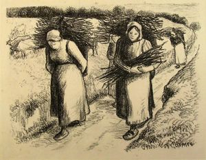 Image of Peasants Carrying Sticks (Paysannes portant des fagots)
