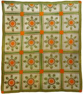 Image of Quilt (Rose of Sharon Variation)