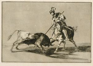 Image of The Cid Campeador Spearing Another Bull (El Cid Campeador lanceando otro toro)