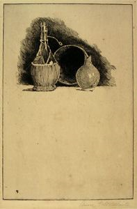 Image of Still Life with Chianti Bottle