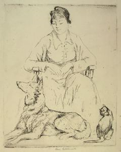 Image of Anne with Major and Mimi (No. 3)
