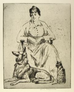 Image of Anne with Major and Mimi (No. 3)