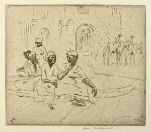 Image of Negro Women at a Fountain
