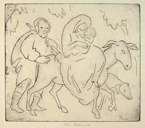 Image of The Flight into Egypt (With Joseph)