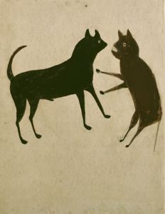 Image of Dog and Cat Fight