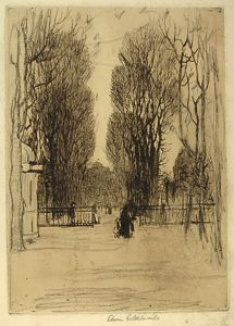 Image of Scene in a Paris Park