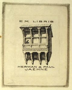 Image of Bookplate of Herman and Paul Jaehne (No. 1)