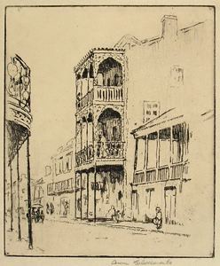 Image of New Orleans Street with Balconies