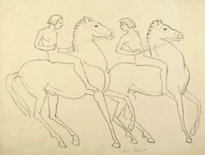 Image of Two Greek Horsemen