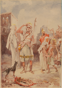 Image of Figures in a Street