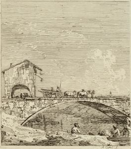 Image of The Wagon Passing over a Bridge