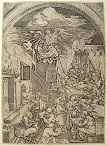 Image of The Birth of Mary, after Albrecht Dürer
