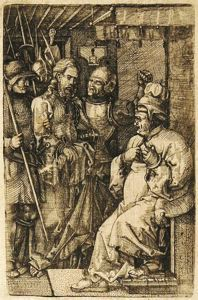 Image of Christ before Caiphas, after Albrecht Dürer