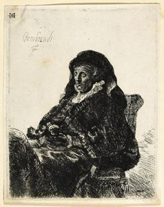 Image of The Artist's Mother in Widow's Dress and Black Gloves