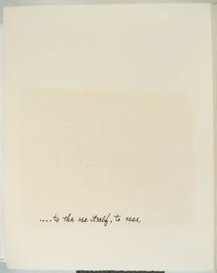 Image of The Sea Itself, Verse Folio Page