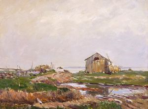 Image of Fisherman's Hut at Quambaque, Connecticut