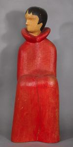 Image of Seated Woman (Red Dress)