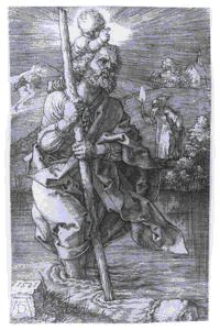 Image of St. Christopher, Facing Right