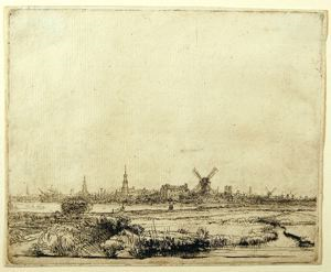 Image of View of Amsterdam from the North West