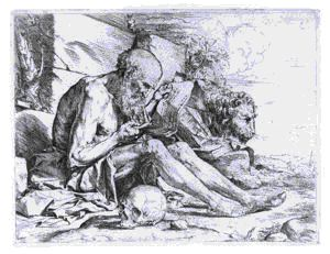 Image of St. Jerome Reading