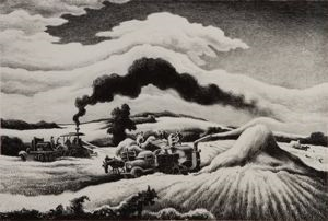 Image of Threshing