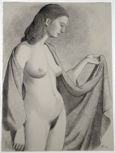 Image of Model with Shawl