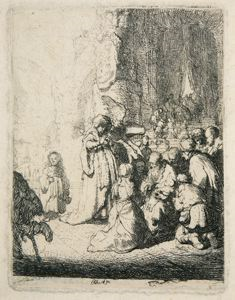 Image of Presentation in the Temple with the Angel: Small Plate