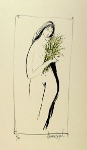 Image of Untitled (Female Nude with Flowers)