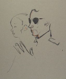 Image of Untitled (sketch of a couple praying)