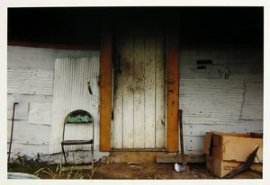 Image of Door of Red and Green House, outside Greensboro, Alabama