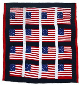 Image of American Flag Blocks