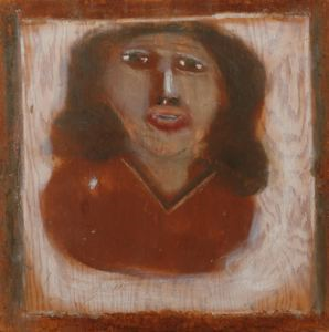 Image of Untitled (Portrait of a Woman with Red Lips)