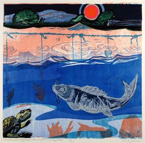 Image of Three Friends: Loggerhead, Albino Catfish, and Magic Moon