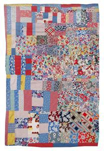 Image of Crib Quilt (Strips, Bars and Blocks)