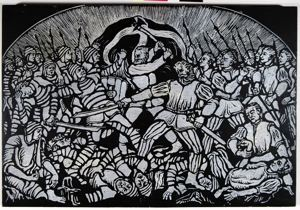 Image of Woodblock for The Battle of Bornhöved, 1227