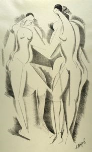 Image of Untitled (Two Standing Figures)