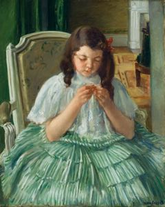 Image of Francoise in Green, Sewing