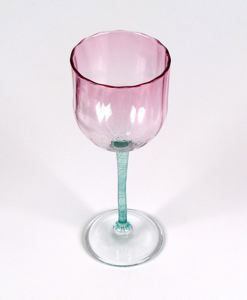 Image of Pink and Green Goblet